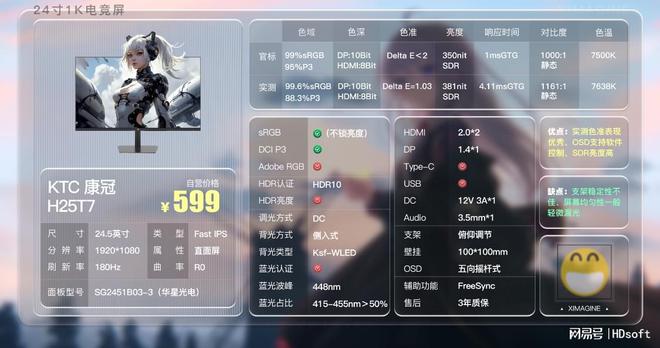 易倍体育网站：24寸1K1080P超高性价比电脑显示器推荐！宿舍党如何挑选显示器？(图15)