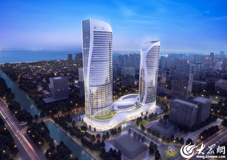 地标双子塔刷新天际线中铁建工融发大厦项目主体结构全面封顶！(图1)