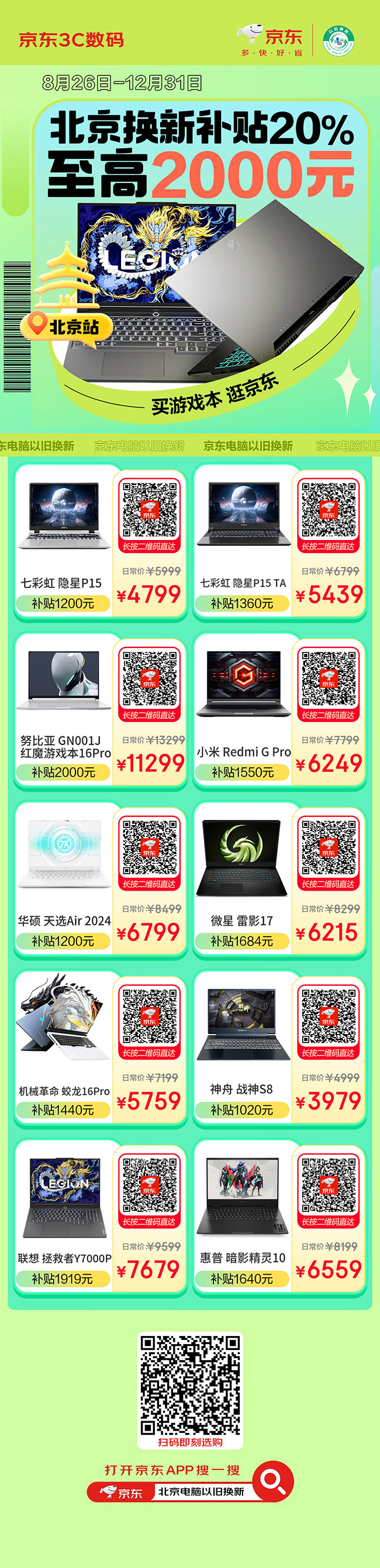 领北京政府补贴到京东购电脑至高立减2000元联想拯救者笔记本、台式机热销(图3)